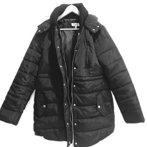 NWOT Charlotte Russe black winter jacket, size M